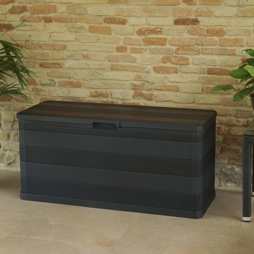 Gartenbox Schwarz 117×45×56 cm