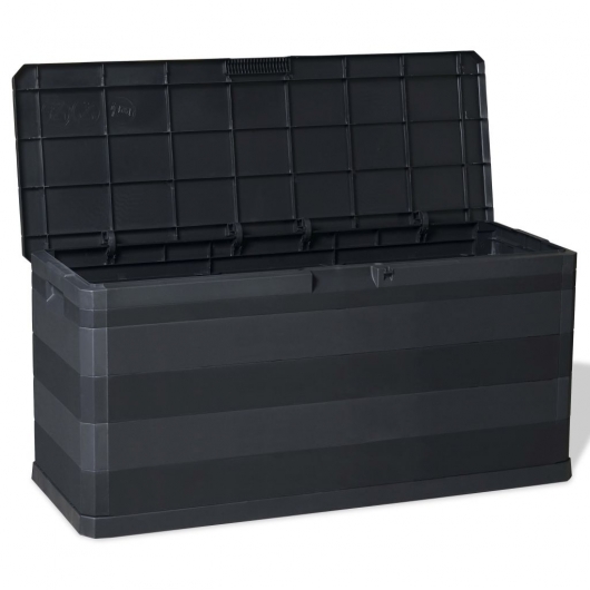 Gartenbox Schwarz 117×45×56 cm