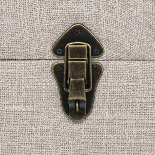 Aufbewahrungsbank-Set 3-tlg. Massivholz und Stahl 112x37x45 cm