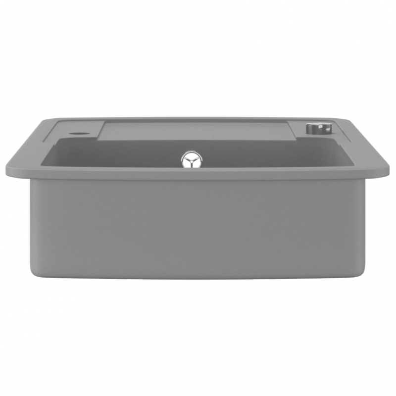 Granitspüle Einzelbecken Grau