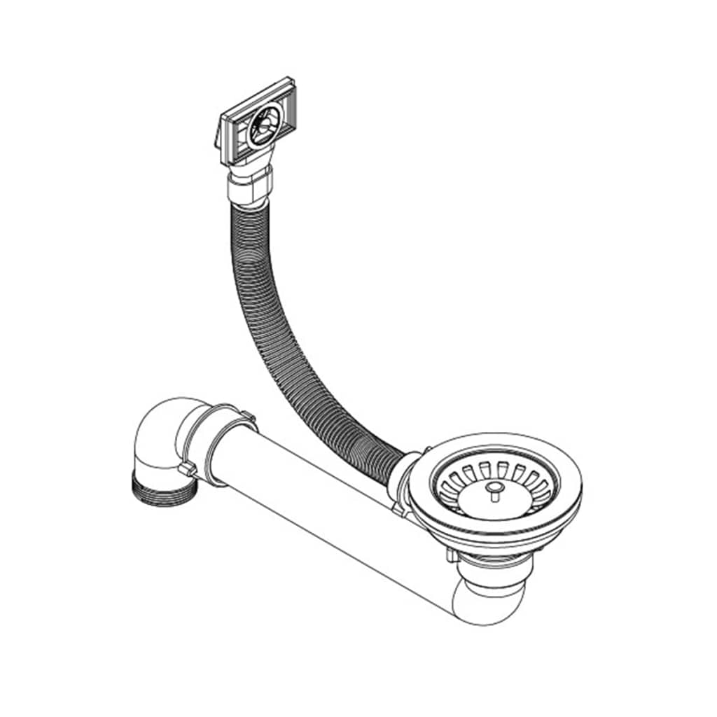 Granit Küchenspüle Einzelwaschbecken Oval Schwarz