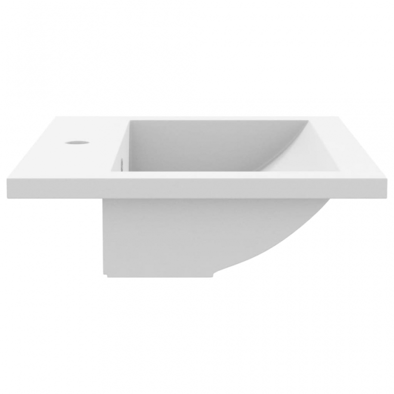 Granitbecken 600×450×120 mm Weiß