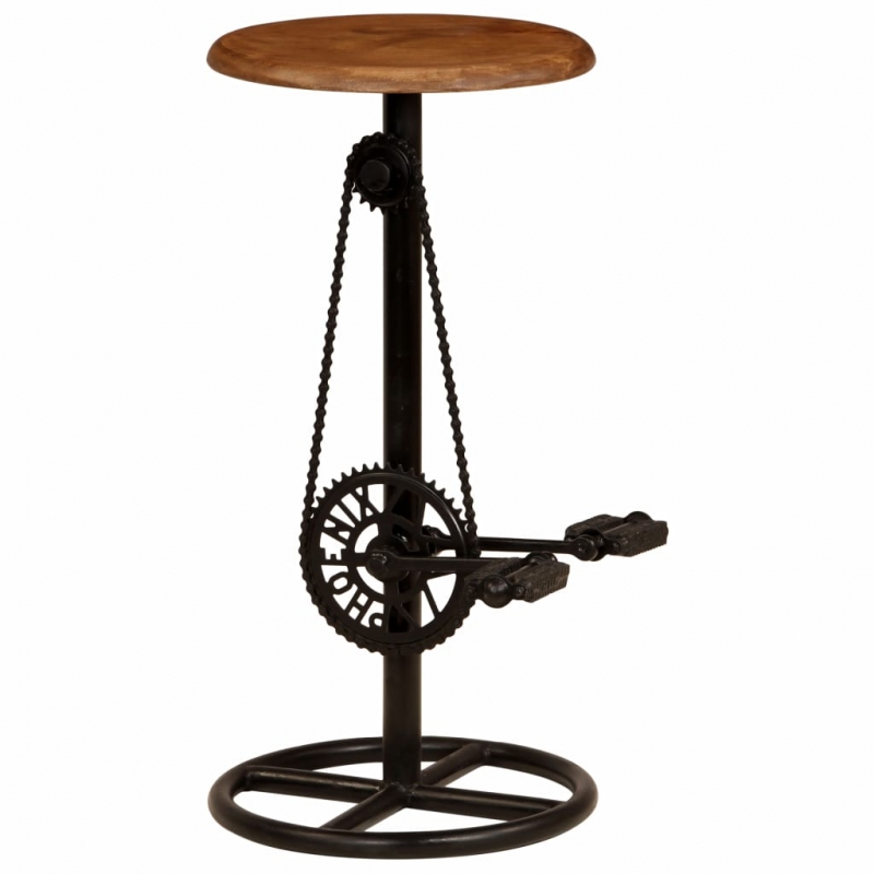 Barhocker 2 Stk. Massivholz Mango