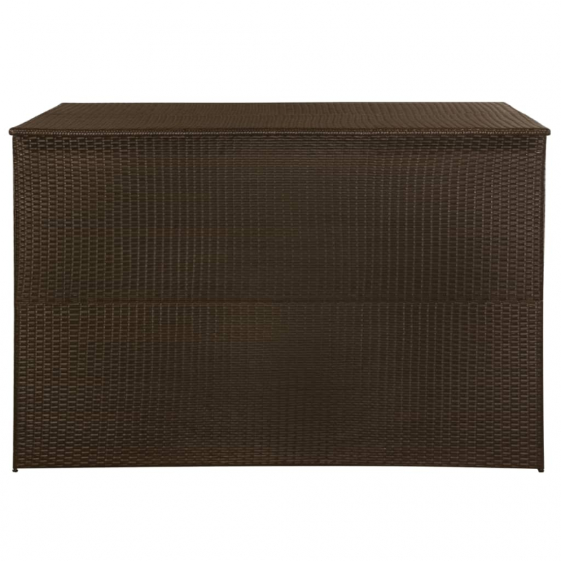 Garden-Auflagenbox Braun 150x100x100 cm Poly Rattan