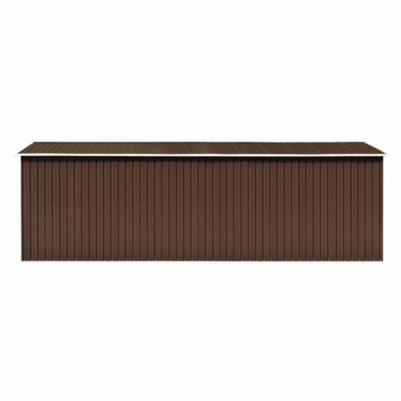 Gerätehaus 257x580x181 cm Metall Braun