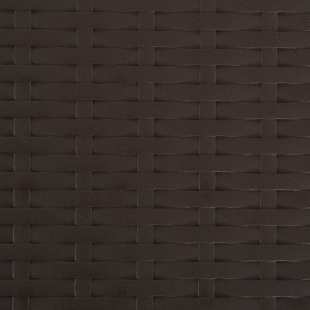 Klappbare Barstühle 2 Stk. HDPE und Stahl Braun Rattanoptik