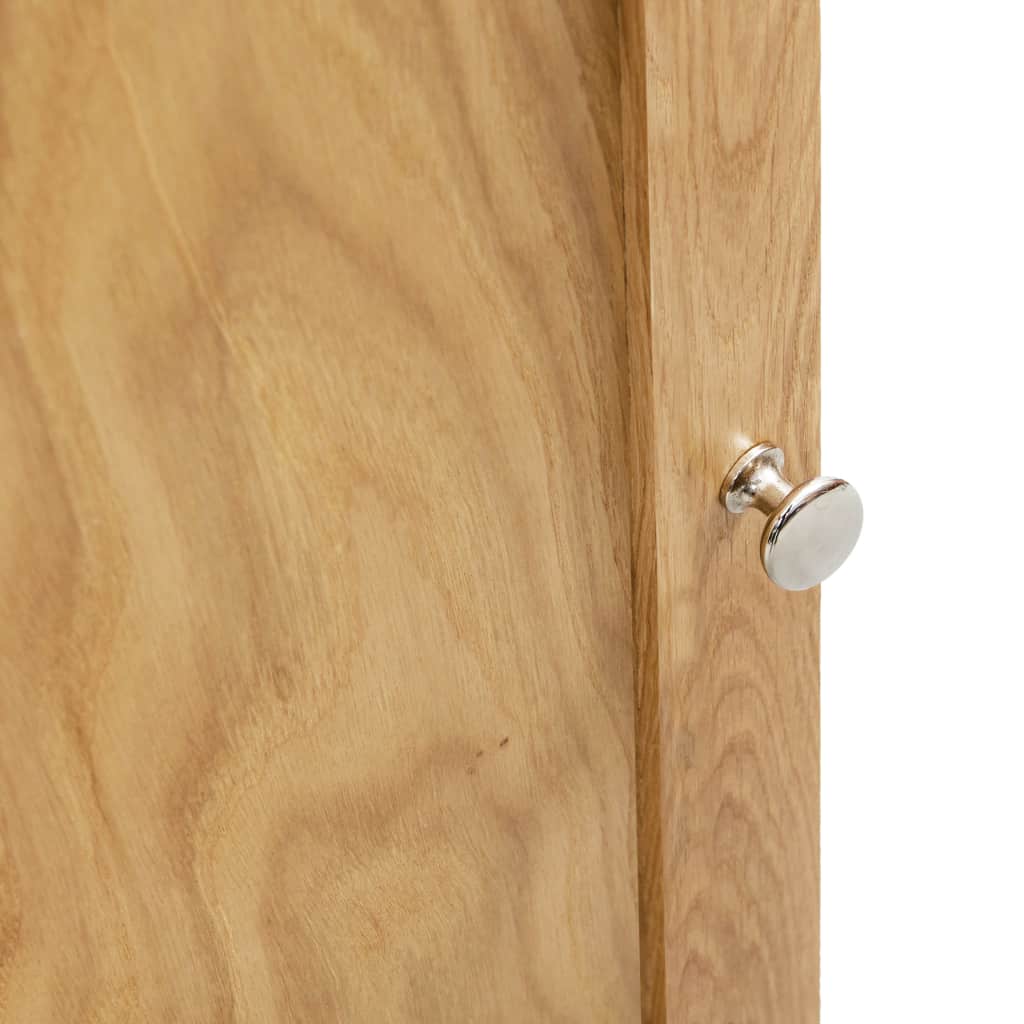 Eckschrank 59x36x180 cm Massivholz Eiche