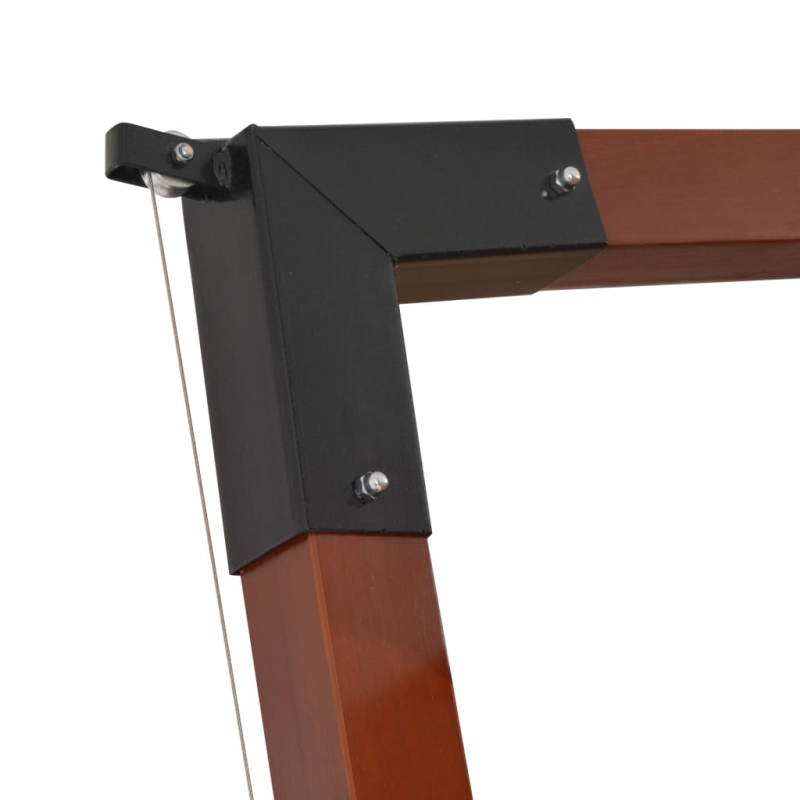 Ampelschirm mit Holz-Mast 400x300 cm Taupe