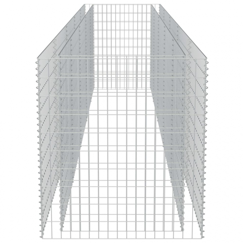Gabionen-Hochbeet Verzinkter Stahl 450×90×100 cm