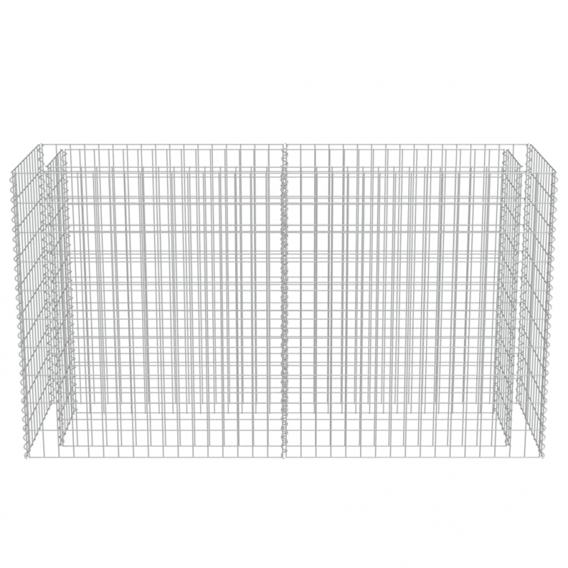 Gabionen-Hochbeet Verzinkter Stahl 180×50×100 cm