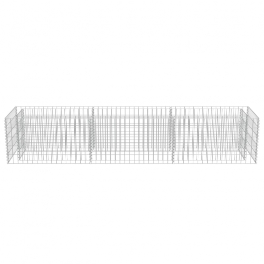 Gabionen-Hochbeet Verzinkter Stahl 270×50×50 cm