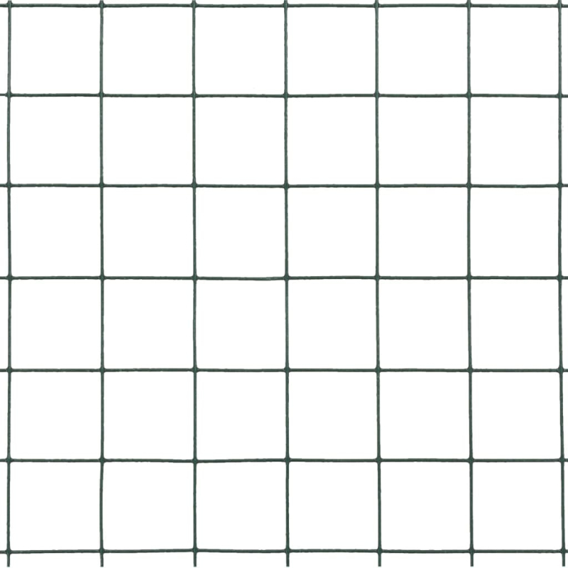 Drahtzaun Stahl mit PVC-Beschichtung 10x0,5 m Grün