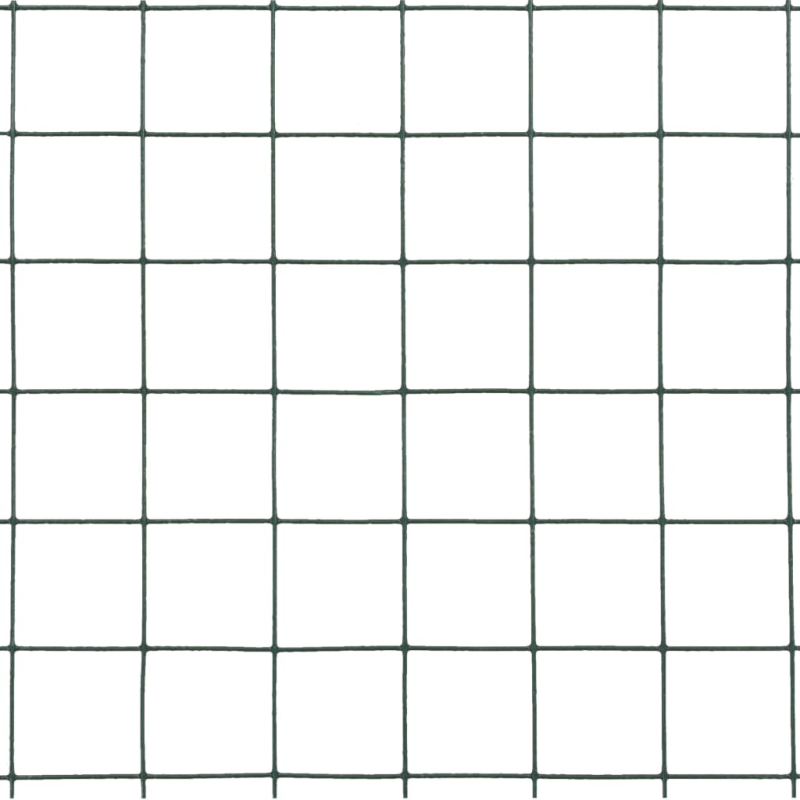 Drahtzaun Stahl mit PVC-Beschichtung 25x0,5 m Grün