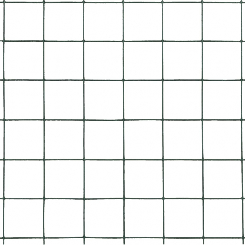 Drahtzaun Stahl mit PVC-Beschichtung 25x0,5 m Grün