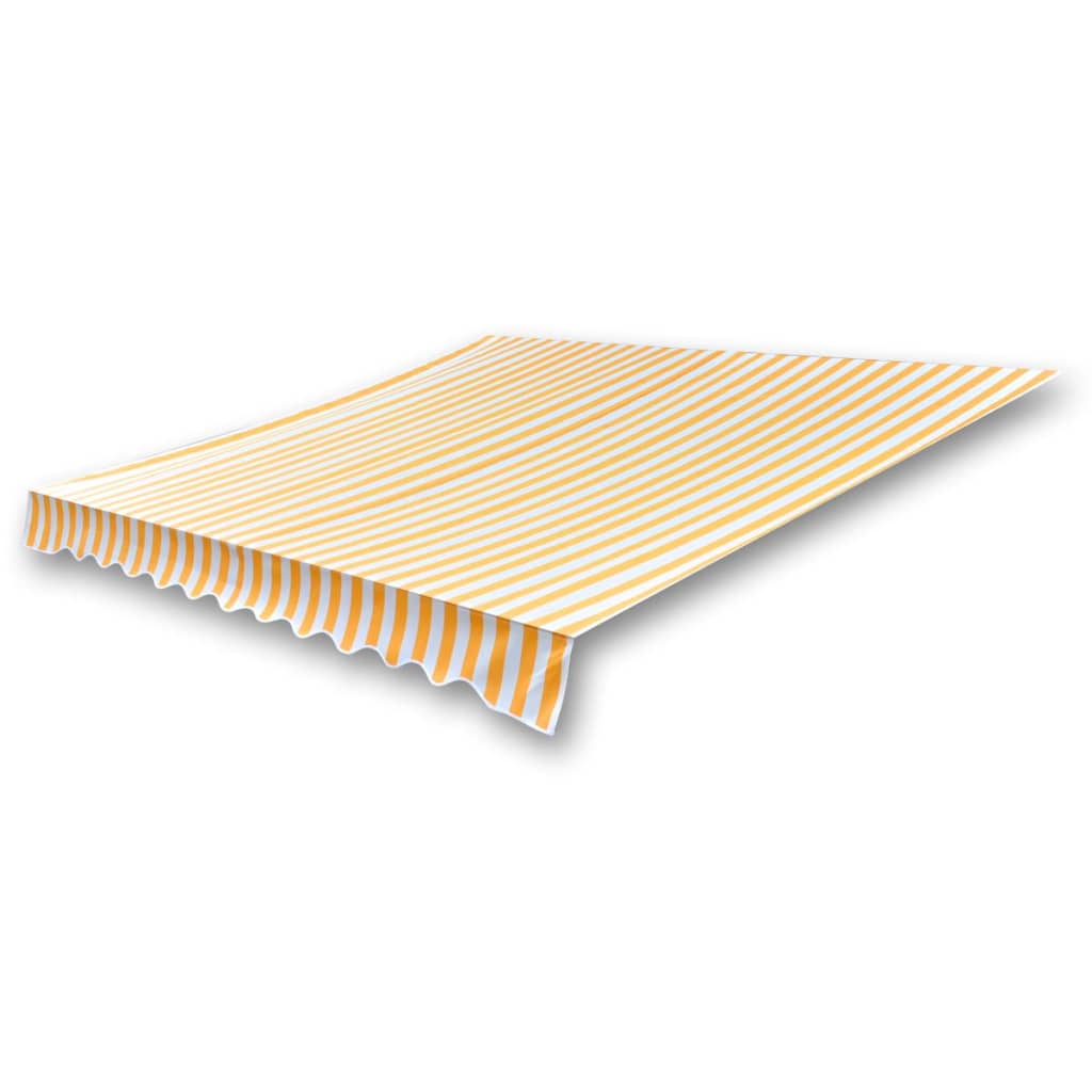 Markisenbespannung Canvas Orange & Weiß 500x300 cm