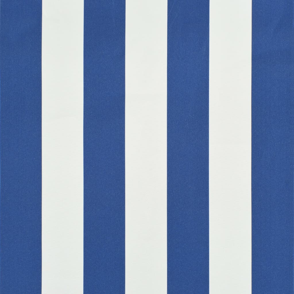 Einziehbare Markise 300×150 cm Blau und Weiß