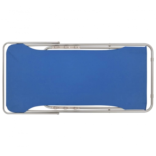 Klappbare Strandstühle 2 Stk. Stahl und Oxford-Gewebe Blau