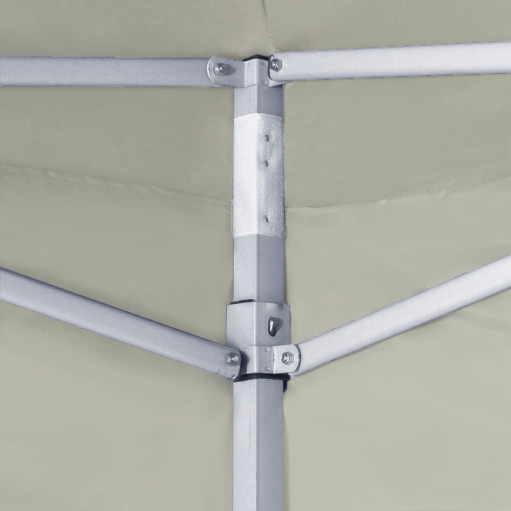 Faltzelt mit 2 Wänden 3 x 3 m Cremeweiß