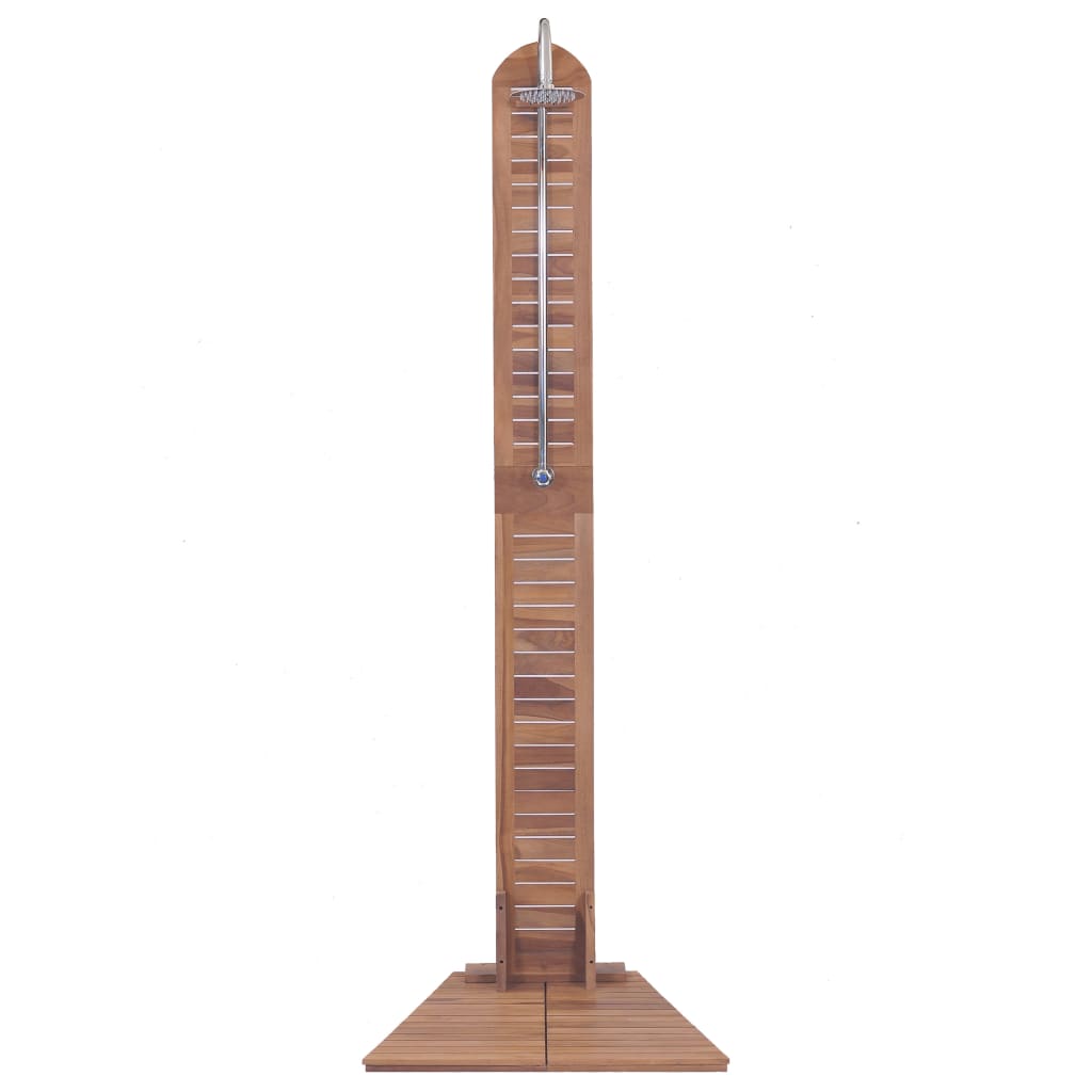 Gartendusche Massivholz Teak 70x75x204 cm