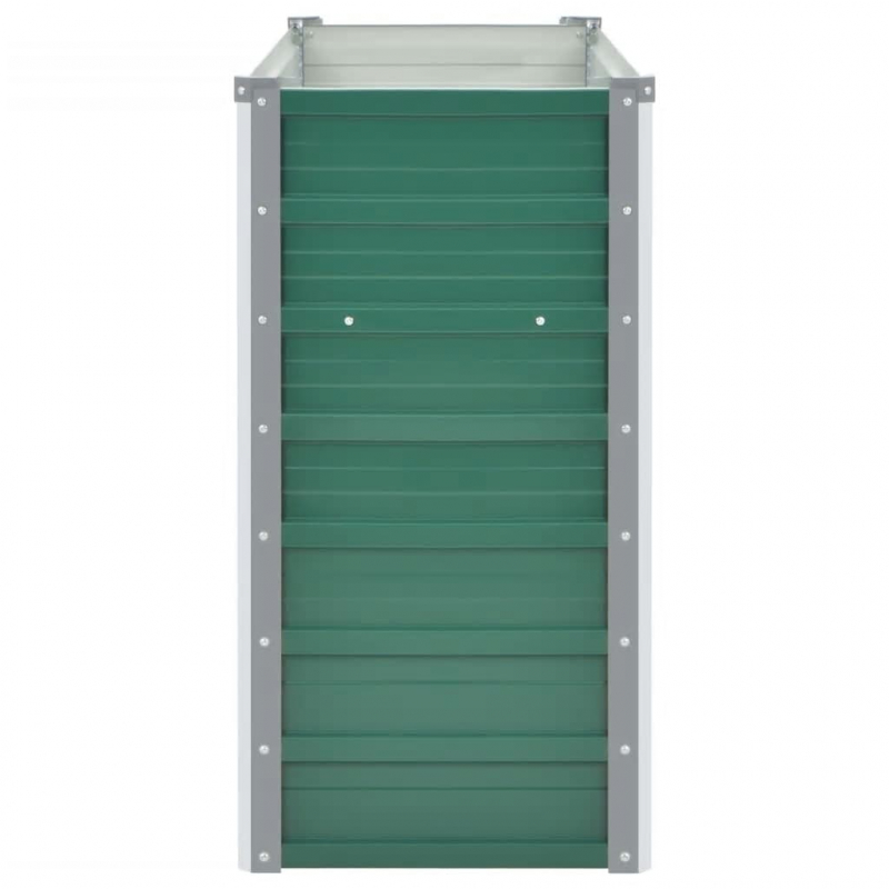 Garten-Hochbeet Verzinkter Stahl 160x40x77 cm Grün