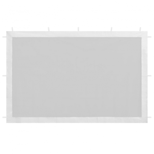 Partyzelt-Seitenwände 2 Stk. Mesh Weiß und Schwarz