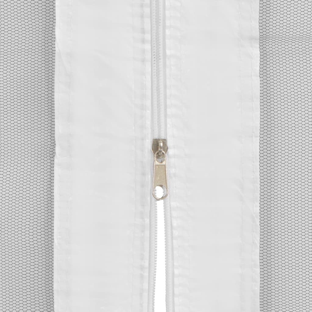 Partyzelt-Seitenwände 2 Stk. Mesh Weiß und Schwarz