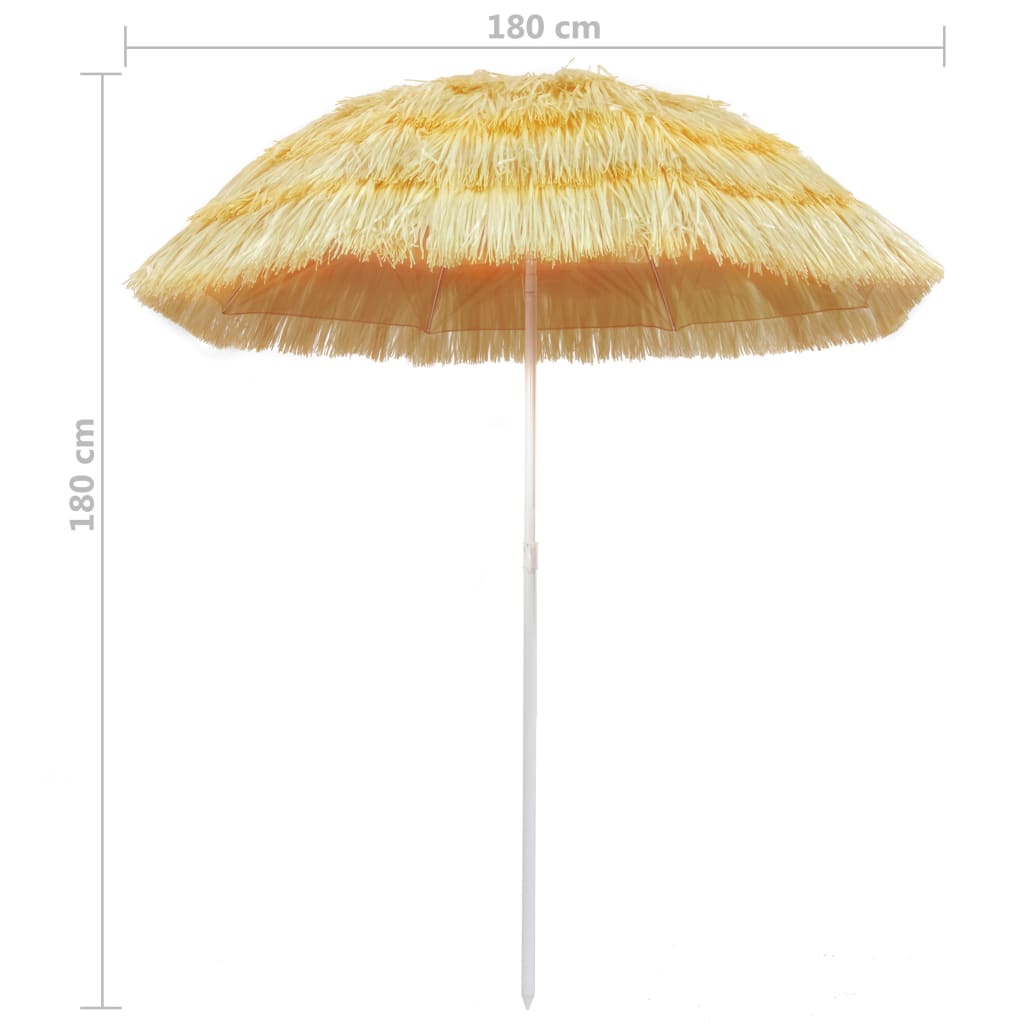 Strandschirm Natur 180 cm Hawaii-Stil