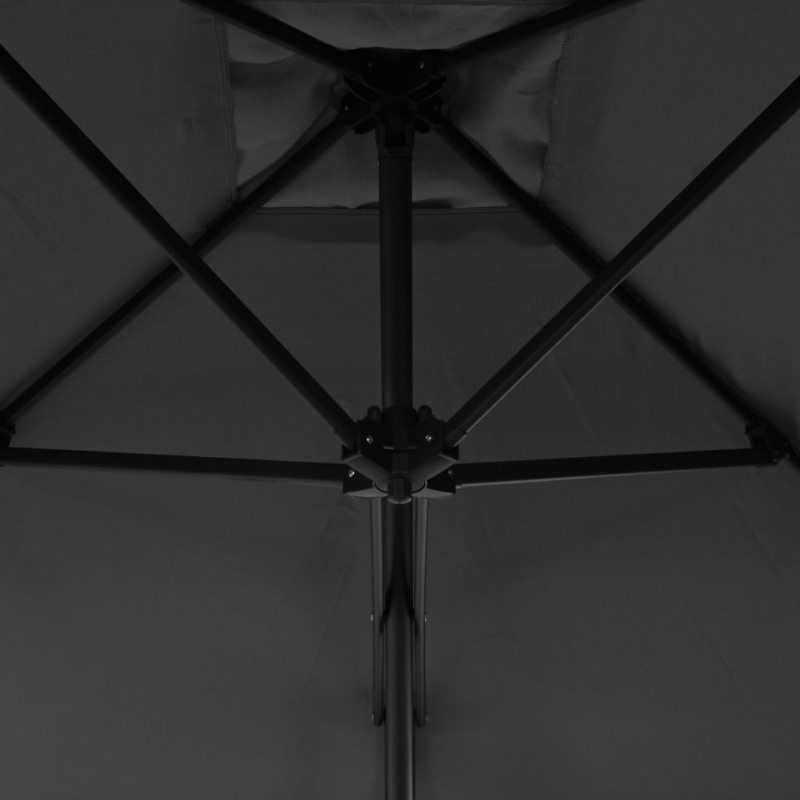 Sonnenschirm mit Stahl-Mast 300 cm Anthrazit