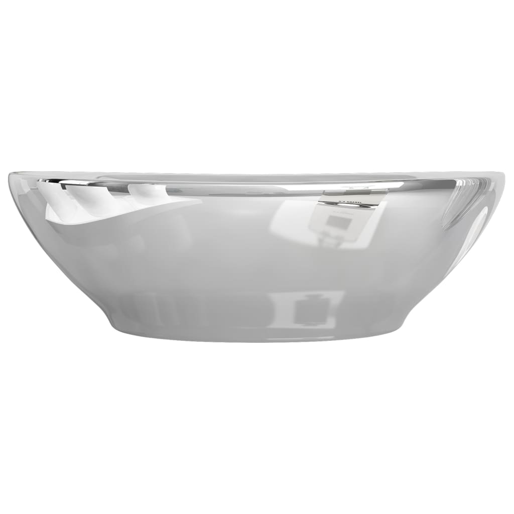 Waschbecken 40 x 33 x 13,5 cm Keramik Silber