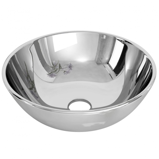 Waschbecken 28 x 10 cm Keramik Silbern