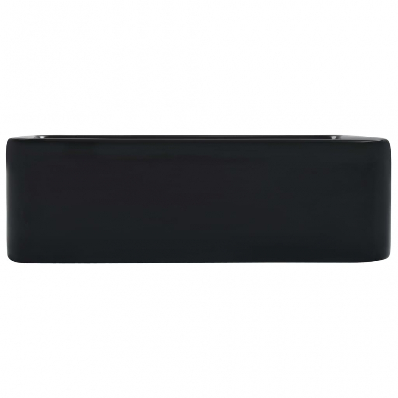 Waschbecken 40 x 30 x 13 cm Keramik Schwarz