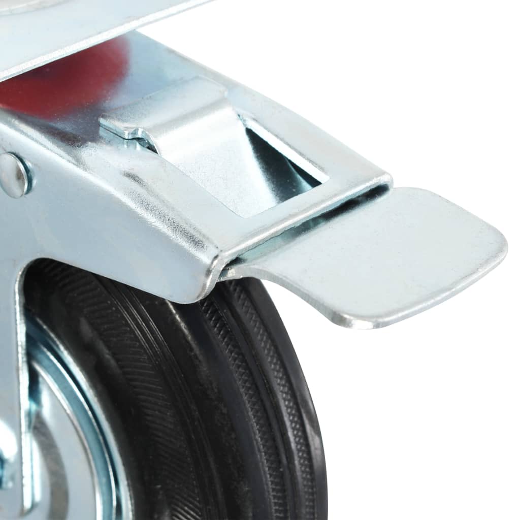 Lenkrollen mit Doppelbremsen 4 Stk. 125 mm