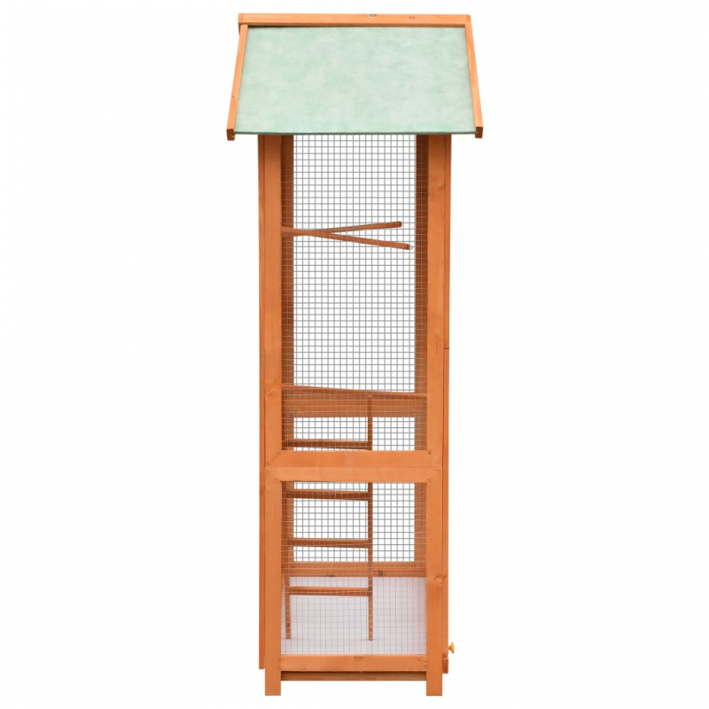 Vogelkäfig Kiefernholz & Tannenholz 125,5x59,5x164 cm