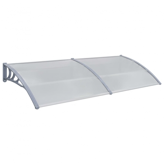 Türvordach Grau 240x100 cm PC