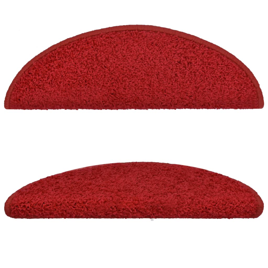 Treppenmatten 15 Stk. Rot 56x17x3 cm