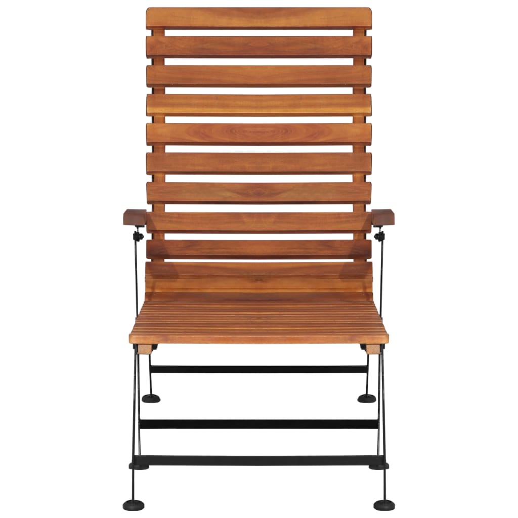 Outdoor Liegestuhl Akazienholz Massiv