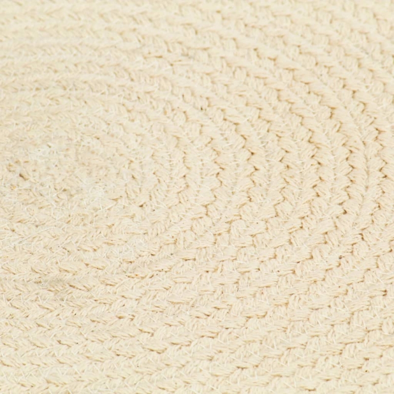 Tischsets 4 Stk. Natur 38 cm Rund Baumwolle