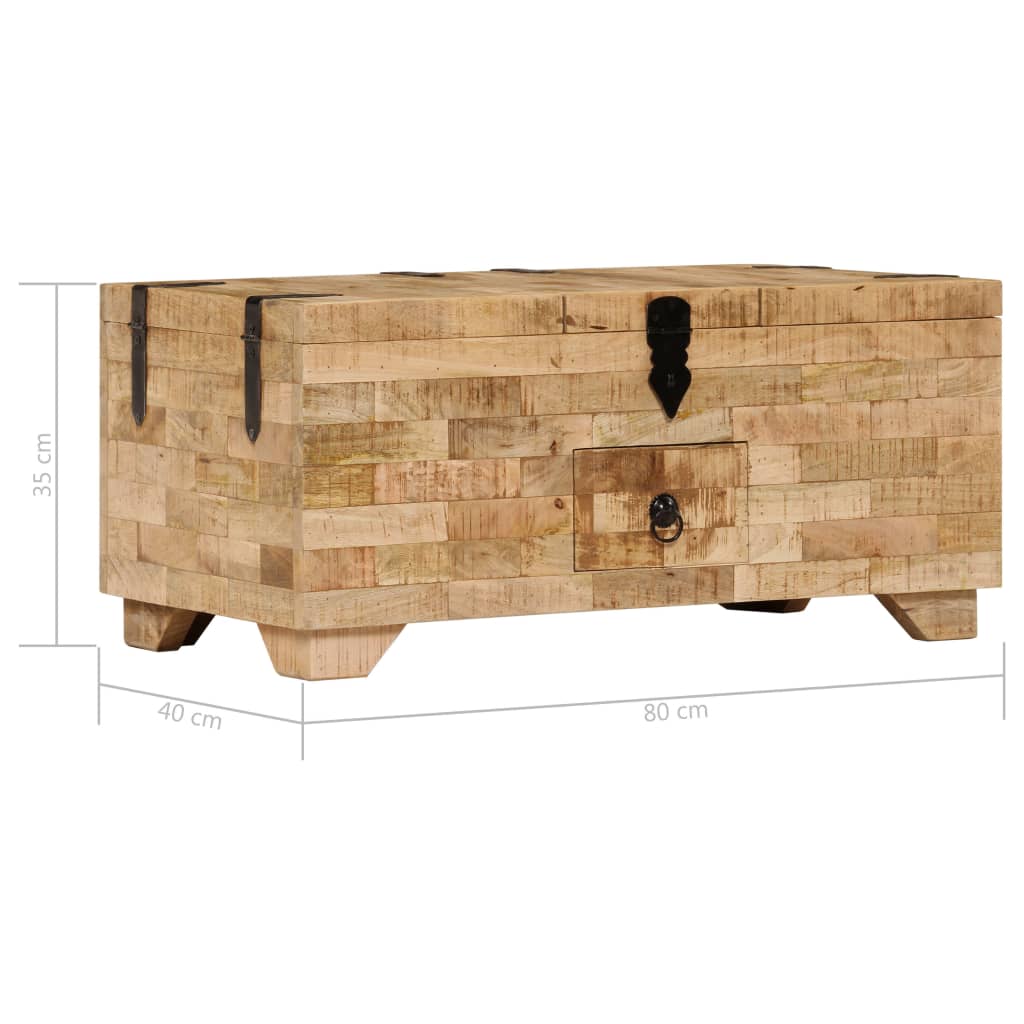 Couchtisch Massivholz Mango 80x40x35 cm