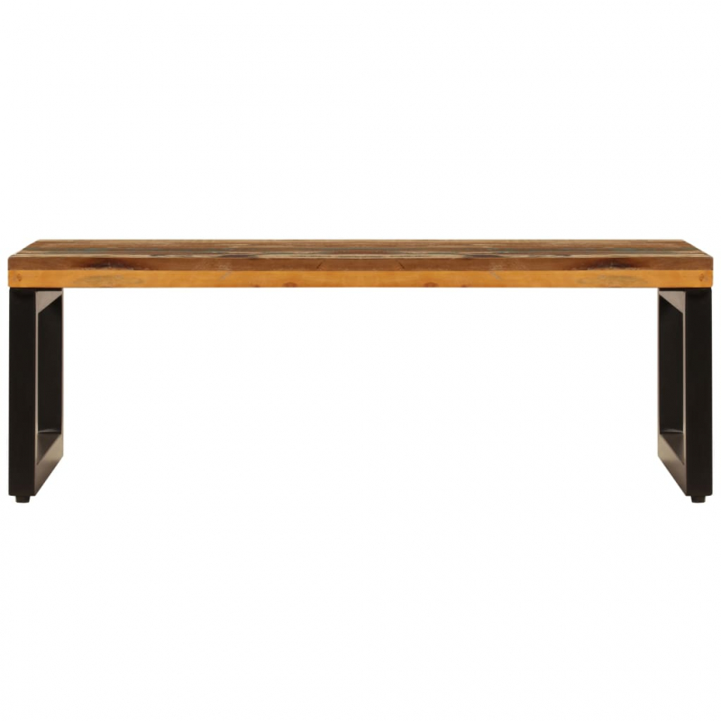 Couchtisch 100x50x35 cm Altholz und Stahl