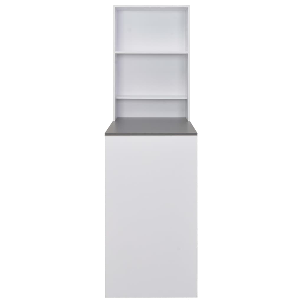 Bartisch mit Schrank Weiß 115x59x200 cm