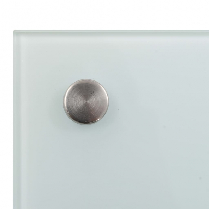 Küchenrückwand Weiß 100x40 cm Hartglas