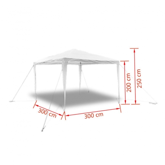 Gartenpavillon mit Pyramidendach 3 x 3 m