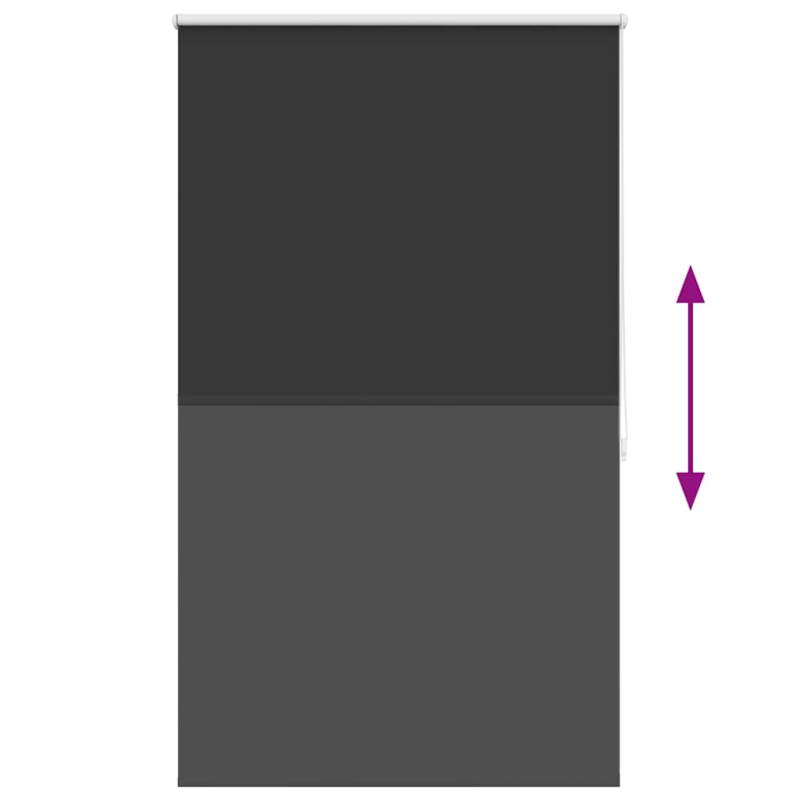 Verdunkelungsrollo Verdunklungsrollo 80 x 175 cm schwarz