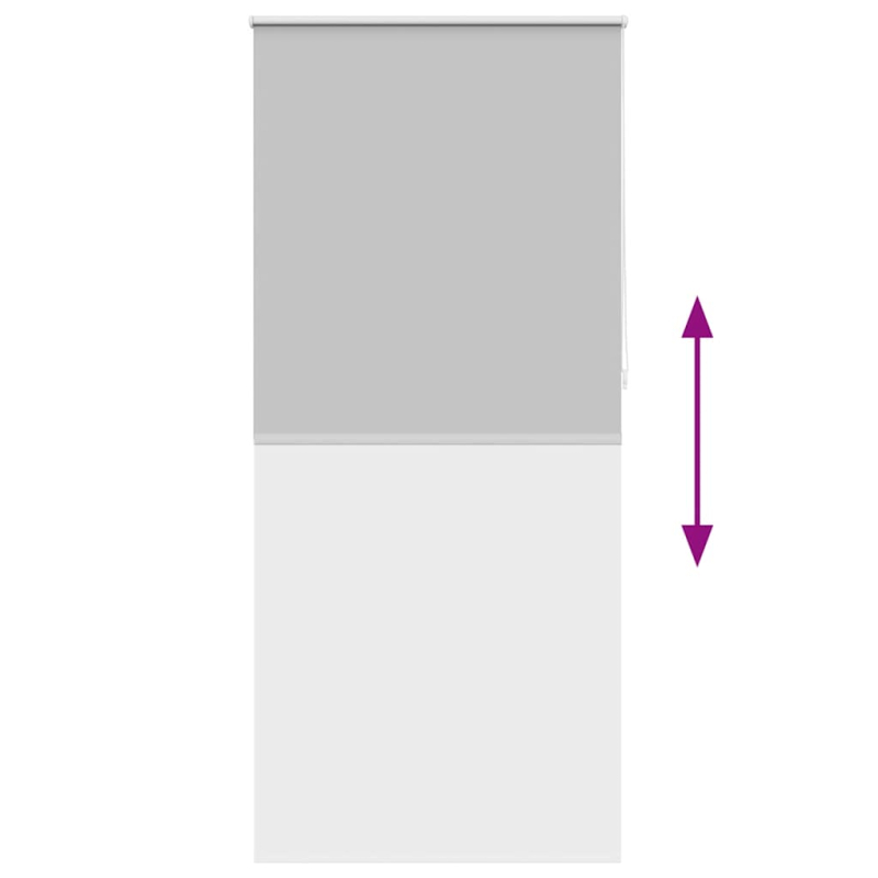 Verdunkelungsrollo 80 x 230 cm grau