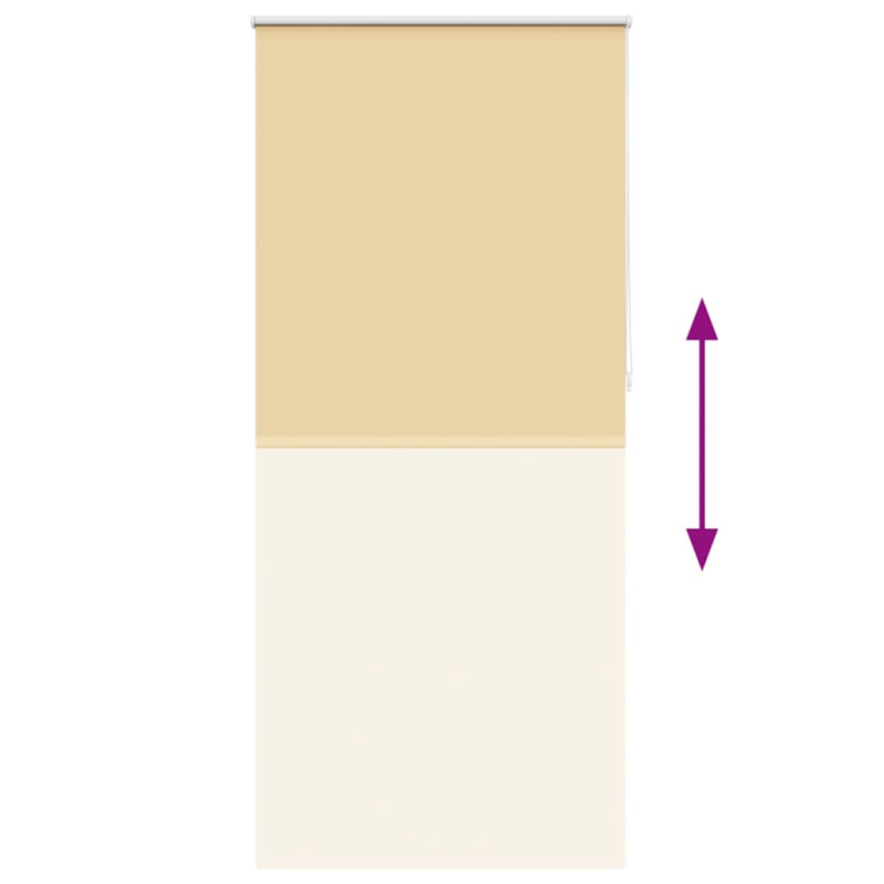 Verdunkelungsrollo 120 x 230 cm beige