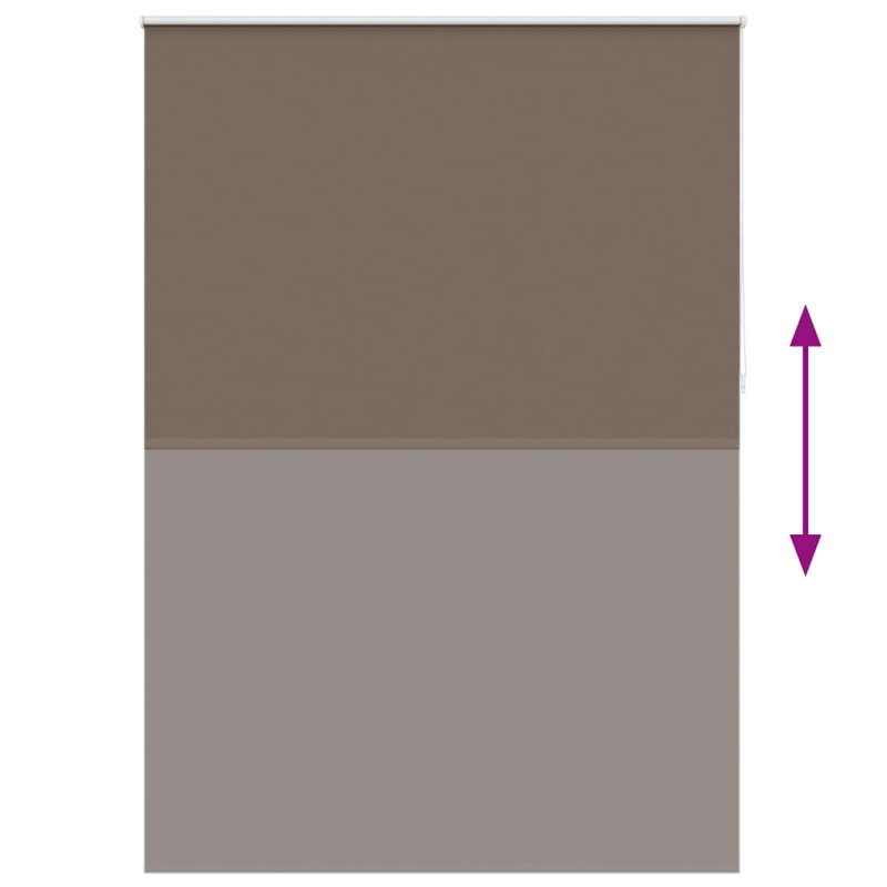 Verdunkelungsrollo 160 x 230 cm braun