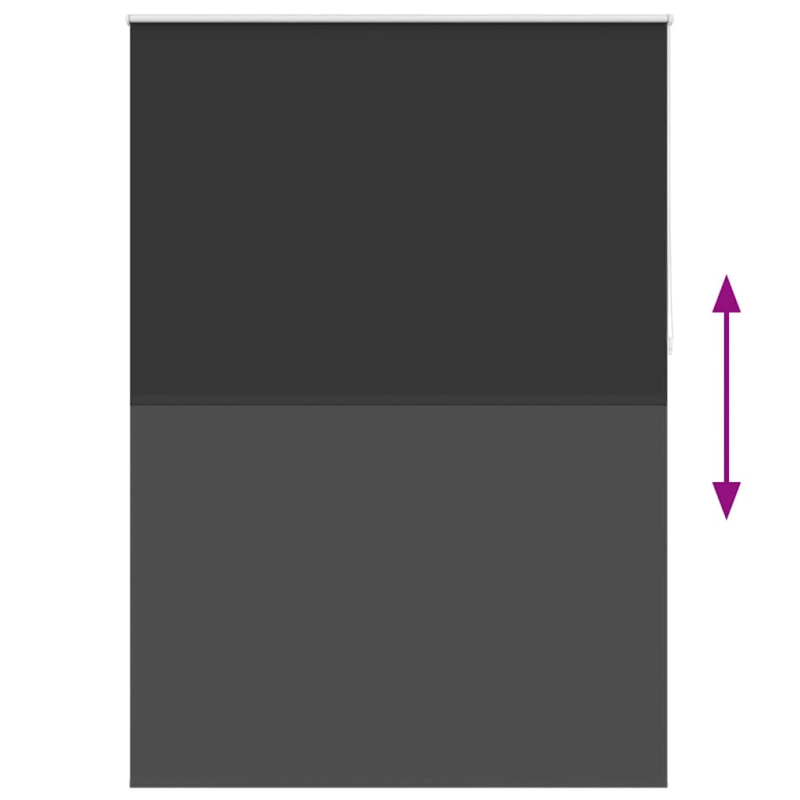 Verdunkelungsrollo 160 x 230 cm schwarz