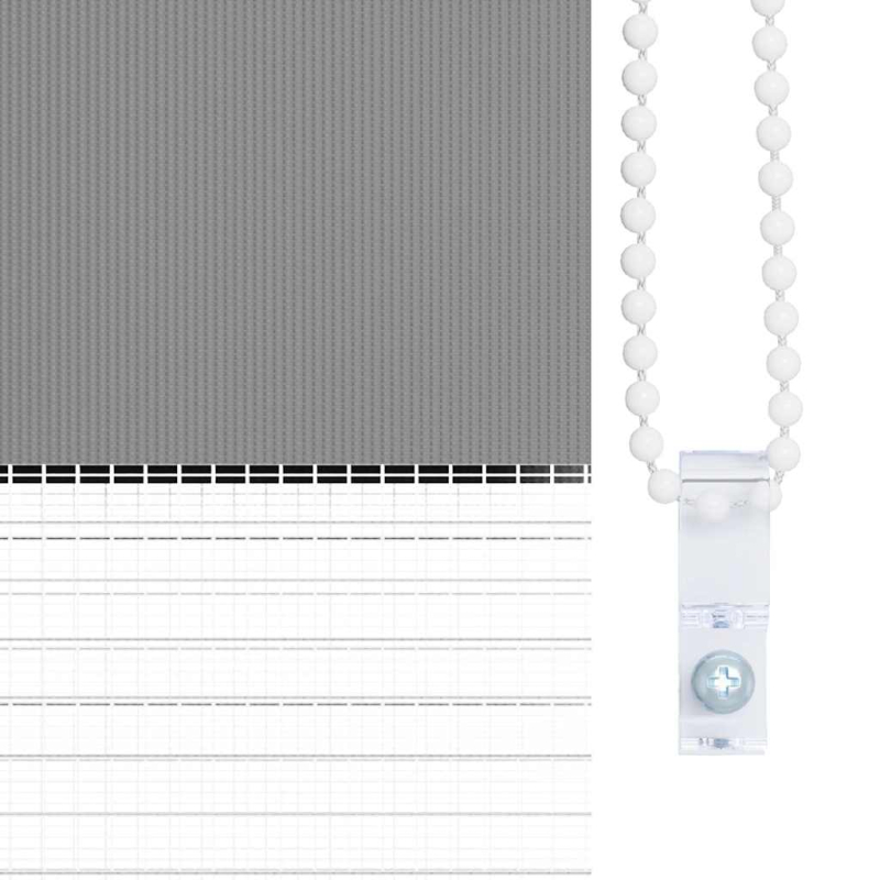 Doppelrollo 120 x 230 cm grau