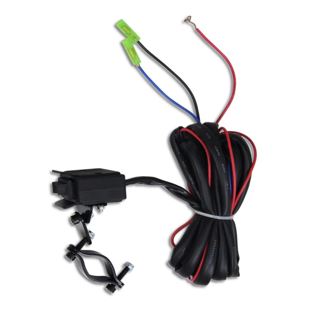 Elektrische Seilwinde + Montageplatte Rollenführung 1360 kg 12V