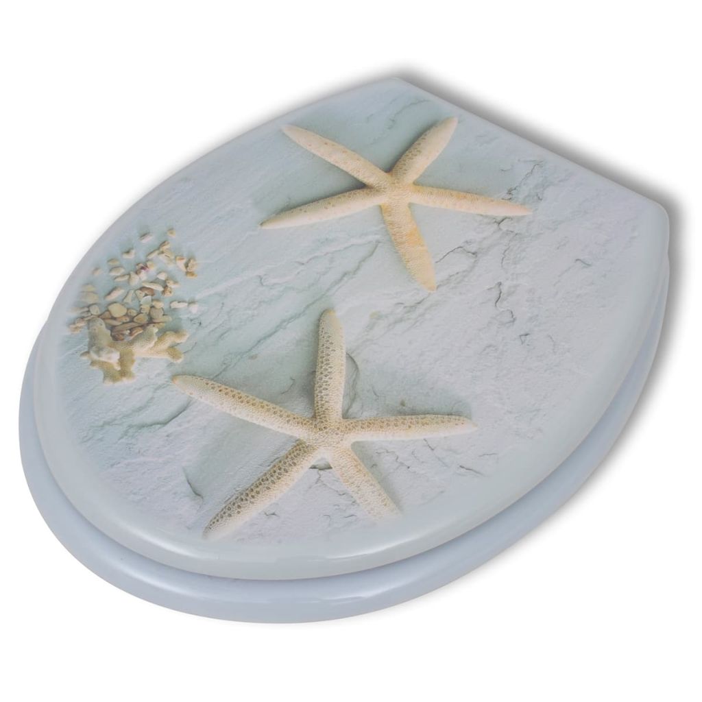 Toilettensitz MDF Deckel Seestern